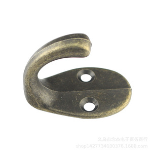 C23 Zinc Alloy Wall Hook 35mm x <b>28mm</b> Double Hole Clothes Hook For Wall Or Door Mounting - Product Image 3