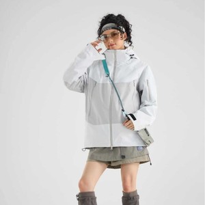 Hợp thời trang ngoài trời đa chức năng Áo khoác không thấm nước giản dị áo gió với Velcro còng & độc đáo Dây Kéo Túi thiết kế - Product Image 2