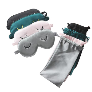 Carino Raso di Seta Blindfold di Sonno Maschera per Gli Occhi con il Sacchetto per <span class=keywords><strong>Sacco</strong></span> A Pelo - Product Image 1