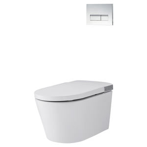 Inodoro Inteligente Moderno de Pared con Material Cerámico, Control Remoto, Luz <span class=keywords><strong>Nocturna</strong></span> y Calefacción en el Asiento, Nuevo Diseño - Product Image 2