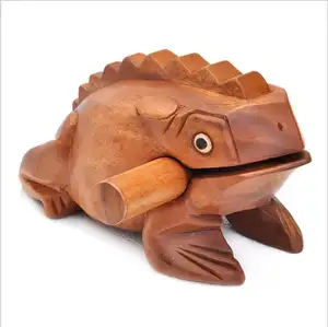 Hot selling wholesale eco-friendly feature craft Thai wood frog