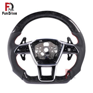 Volant OLIVER à 3 branches modifié pour <span class=keywords><strong>Audi</strong></span> A3 A4 A5 A6 A7 Q3 Q5 S4 S5 TTRS <span class=keywords><strong>E</strong></span>-<span class=keywords><strong>tron</strong></span> <span class=keywords><strong>GT</strong></span> R8 - Product Image 1