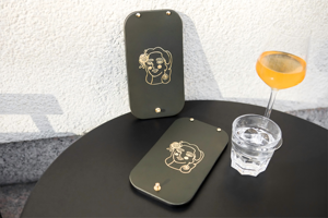 Nhà Hàng Mới Quán Cà phê Giả Da Bìa Bằng Gỗ Hóa Đơn Thư Mục Tùy Chỉnh Nhiệt-Ép In Biểu Tượng Nút Vặn Chặt Gỗ Kiểm Tra Chủ - Product Image 5