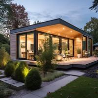 Structure en acier préfabriquée modulaire de 3 chambres à coucher Maisons en conteneur Application extérieure pour une utilisation en magasin
