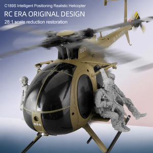 Nouvel Hélicoptère RC 2026 SJY-C189S Échelle 1/28 Double Moteur Brushless Simulation Six Canaux Modèle d'Avion Positionnement par Flux Optique - Product Image 2