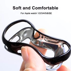 <span class=keywords><strong>Coque</strong></span> en TPU silicone électrolytique colorée pour <span class=keywords><strong>Apple</strong></span> <span class=keywords><strong>Watch</strong></span> Series 4 5 <span class=keywords><strong>6</strong></span> 7 8 10 <span class=keywords><strong>40</strong></span> 44 41 45 42 46 49mm cadre de protection pour montre intelligente - Product Image 2