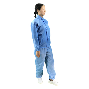 Giacca <span class=keywords><strong>e</strong></span> Pantaloni Antistatici ESD <span class=keywords><strong>da</strong></span> 5mm Blu con Collo Alto, Lavabili, per Camera Bianca, <span class=keywords><strong>Abbigliamento</strong></span> <span class=keywords><strong>da</strong></span> <span class=keywords><strong>Lavoro</strong></span> di Sicurezza Antistatico - Product Image 5