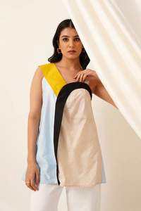 เสื้อเบลาส์2025ผู้หญิงผ้าวิสคอส/ผ้าฝ้ายเนื้อบางสีล้วนสำหรับฤดูร้อน - Product Image 6