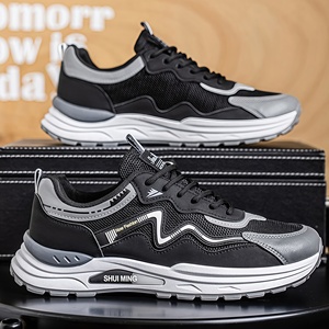 SBYP2026 Chaussures décontractées pour hommes, style coréen tendance, antidérapantes et résistantes à l'usure, chaussures de sport, nouvelles chaussures tendance pour hommes - Product Image 2