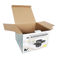 Boîte en carton ondulé blanc personnalisé, grande taille, pour pot, 50 pièces