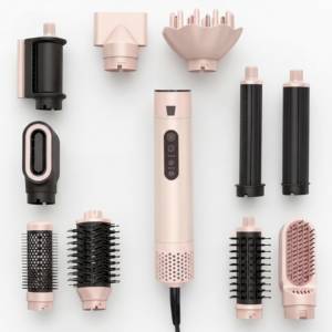 6 en 1 Styler <span class=keywords><strong>sèche</strong></span>-<span class=keywords><strong>cheveux</strong></span> une étape <span class=keywords><strong>sèche</strong></span>-<span class=keywords><strong>cheveux</strong></span> professionnel lisseur bigoudi outils de coiffure brosse à Air chaud Wrap Styler - Product Image 2