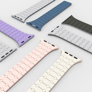 Bracelet en silicone magnétique à dégagement rapide pour Apple Watch, structure de lien unique, bracelet en silicone pour Apple IWatcH ultra 2 - Product Image 2