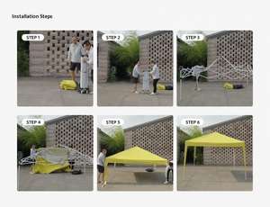 เต็นท์ร่มกันแดดแบบพับได้สี่ฤดูสำหรับโฆษณาภายนอกอาคาร เปิดเร็ว กันหิมะ รองรับ 3-4 คน - Product Image 5