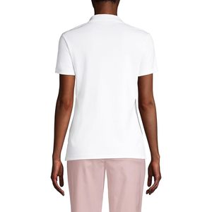 FOXA Women's Supima Cotton <b>Polo</b> Shirt Regular Fit Breathable Pique Fabric <b>White</b> - Product Image 2