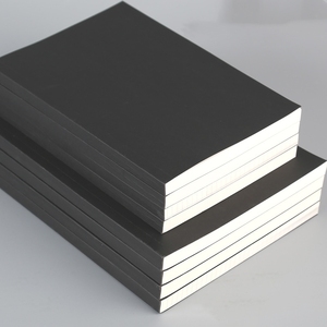 Ultra-Thick Large Hardcover High Quality <b>Notebook</b> Paper Cover Black 200 Thermal Binding Horizontal Lines Easy Writing Diary 100 - Product Image 2