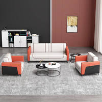 Ensemble de canapé de réception de bureau moderne XTSF-035 canapé de bureau en cuir pour la maison hôtel mobilier scolaire