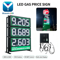 Écran d'affichage LED pour station-service, directement de l'usine en Chine