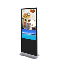 Écran tactile led de 43 pouces, affichage numérique d'intérieur, kiosque, moniteur publicitaire, support au sol, écran publicitaire led