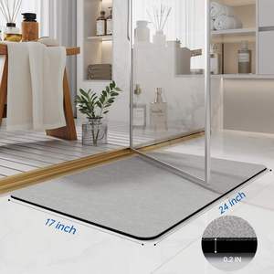 Tapis de bain en terre de diatomée personnalisable, super absorbant, antidérapant et à séchage rapide pour salle de bain - Product Image 2
