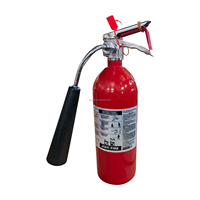 Extincteur à CO2 en aluminium de type nord/amérique du Sud, fourni par l'usine, 5LBS/10LBS/20LBS pour les écoles/bureaux/hôpitaux