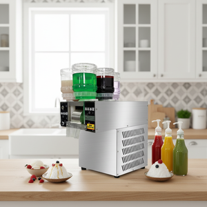 Machine à glace pilée 750W entièrement automatique en acier inoxydable, à saveur unique, haute production, faible niveau sonore et fonctionnement rapide et silencieux - Product Image 5
