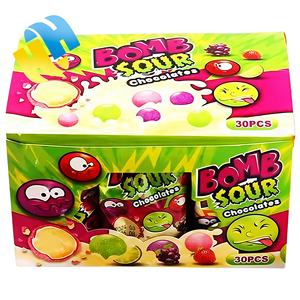 ลูกอมฮาลาลขายส่ง รสผลไม้รวม ผิวกรอบ รสหวานอมเปรี้ยว ช็อกโกแลตบอล ช็อกโกแลตดูไบ ขนมเด็ก ของเล่น OEM - Product Image 2