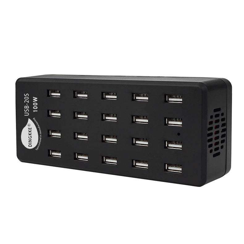 DINGKKE USB многопортовое Зарядное устройство USB блок питания 20-портовый пластиковый многопортовый зарядный блок OEM/ODM
