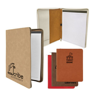 Carpeta de cuero <span class=keywords><strong>Pu</strong></span> personalizada Premium <span class=keywords><strong>A4</strong></span> Business Padfolio de cuero multifunción para grabado láser en blanco - Product Image 5