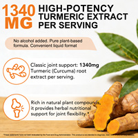 Acentiallabs 1340 mg Extrait de Curcuma Liquide en Gouttes avec Poivre Noir pour le Bien-être Digestif et le Soutien à la Mobilité