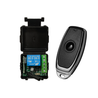 Mini DC 12V 1CH módulo receptor de relé Universal inalámbrico 433MHz RF transmisor Control remoto código de aprendizaje función automática