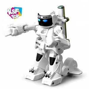 2.4G high quality kids electric rc toy battle robot with light and sound - Product Image 1