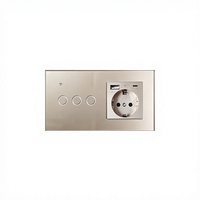 Interrupteur intelligent à commande vocale Type 146 2,4 GHz, encastré, 240 V, panneau en verre trempé, vente en gros