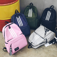 Mochila Escolar Unisex Personalizada a Bajo Precio, con Cierre, Diseño Simple y Casual, Estilo Universitario y de Secundaria, para Laptop