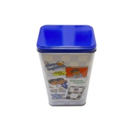 Emballage de boîte en métal rectangulaire imprimée personnalisée en étain de qualité alimentaire