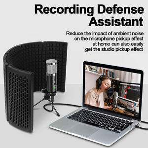 Biner-carcasa insonorizada para grabación de estudio profesional, protector de aislamiento de micrófono, reducción de ruido, <span class=keywords><strong>F122</strong></span> - Product Image 5