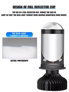 Carolyn H4 Mini LED lente proyector Y6D Y7 bombillas de faros 35W Luz de coche de haz Alto y Bajo para <span class=keywords><strong>Golf</strong></span> y <span class=keywords><strong>Polo</strong></span> al por mayor - Product Image 3