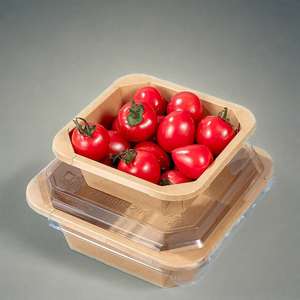 Boîte à lunch carrée en papier blanc de qualité alimentaire, recyclable et jetable, pour salade, sushi, sandwich, 16, 26, 32, 36, 40 oz - Product Image 3