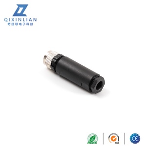 Không thấm nước IP67/IP68 M8 nam 3-Core hàng không cắm cảm biến với solderless Tính năng đồng trục RF kết nối ren kết nối - Product Image 2