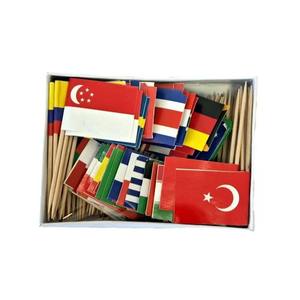 Cure-dents en bois jetables écologiques personnalisés, design drapeau national, drapeaux de marque <span class=keywords><strong>pour</strong></span> hôtels - Marque JIAHUI, origine Zhejiang - Product Image 4