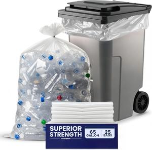 ถุงขยะหัวหม่าเหิงชุน 65 แกลลอน หนา 2.7 มิล ใส ทนทาน สำหรับใส่ถังขยะ ขนาด 50” x 48” - Product Image 3
