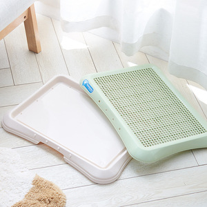 Inodoro portátil de plástico para perros y cachorros de interior con valla y objetivo, inodoro autolimpiable para mascotas - Product Image 2