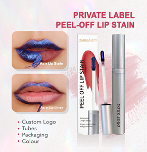 Private Label Vegan Organic <b>Lip</b> <b>Liner</b> Peel Off <b>Lip</b> Stain Tubes Deep Pigmented Color Lasts Up To 12 Hours Peel Off <b>Lip</b> Tint - Product Image 2
