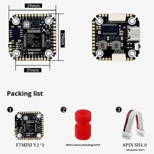 Placa controladora de vuelo para dron F7Mini V2, Chip STM32F722, giroscopio MPU6500, caja negra de 16MB, soporte metálico para Betaflight INAV FPV Drone - Product Image 4