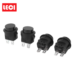 Saklar Rocker Bulat LED Kustom Pabrik dengan Lampu, Tombol Tekan 2-Pin dengan Kunci Reset untuk Peralatan Rumah Tangga 250V 16A 1NO1NC - Product Image 5
