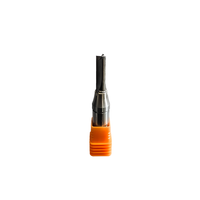 Miaorui mesin pemotong baja Tungsten, pisau lurus slot tiga pisau, alat pertukangan CNC TCT karbida 1/2*8*25