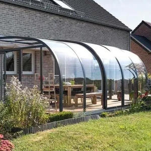 Casa de lujo resistente a la intemperie <span class=keywords><strong>Solarium</strong></span> <span class=keywords><strong>plegable</strong></span> retráctil de aluminio Sunrooms y casas de cristal - Product Image 2