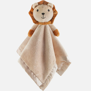 لعبة أسد قطيفة مقاس 16 بوصة ولطيف للغاية للأطفال حديثي الولادة تقنية PP لعبة مهدئة للأطفال من القطن المغسول - Product Image 1