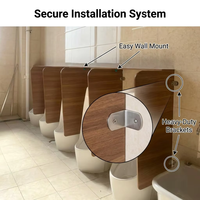 Système de cloisons de séparation pour toilettes publiques, séparateur d'urinoirs robuste pour hôtel de luxe