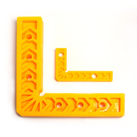 Règle de positionnement à angle droit Yunbei pour le travail du bois, 3 pouces/6 pouces, outil de marquage et de fixation triangulaire en plastique en forme de L