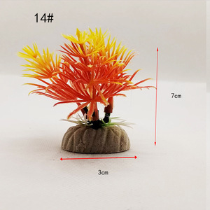 Plantes aquatiques artificielles pour aquarium, décorations en plastique, petites herbes, ornement paysager pour aquarium - Product Image 3